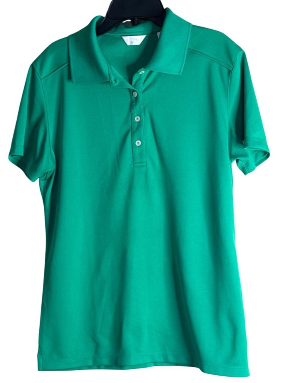 Callaway Women's Short Sleeve Polo Shirt Green Golf Colorful Size Large